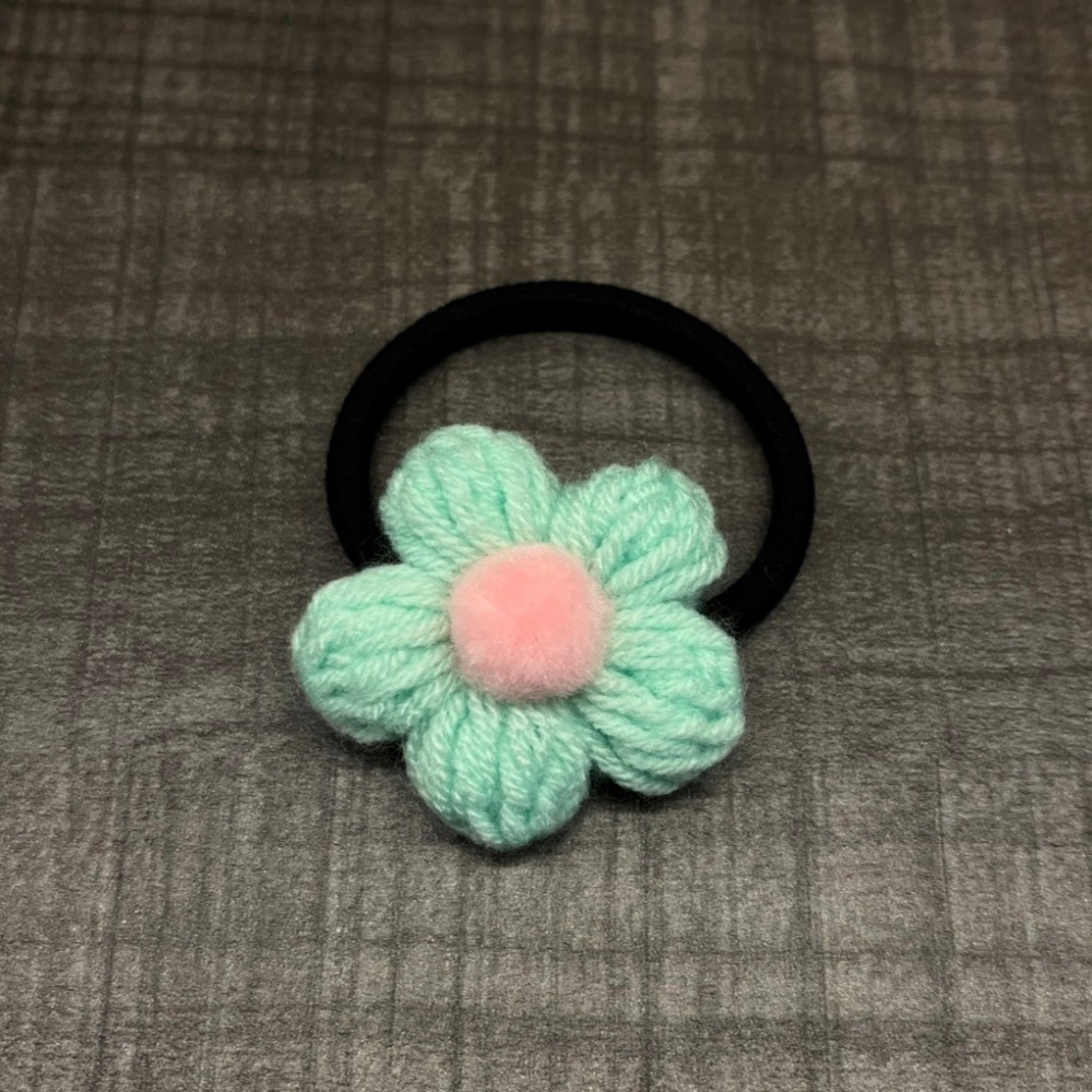 Jenny′s good life手作毛線針織泡芙小花髮圈-規格圖7