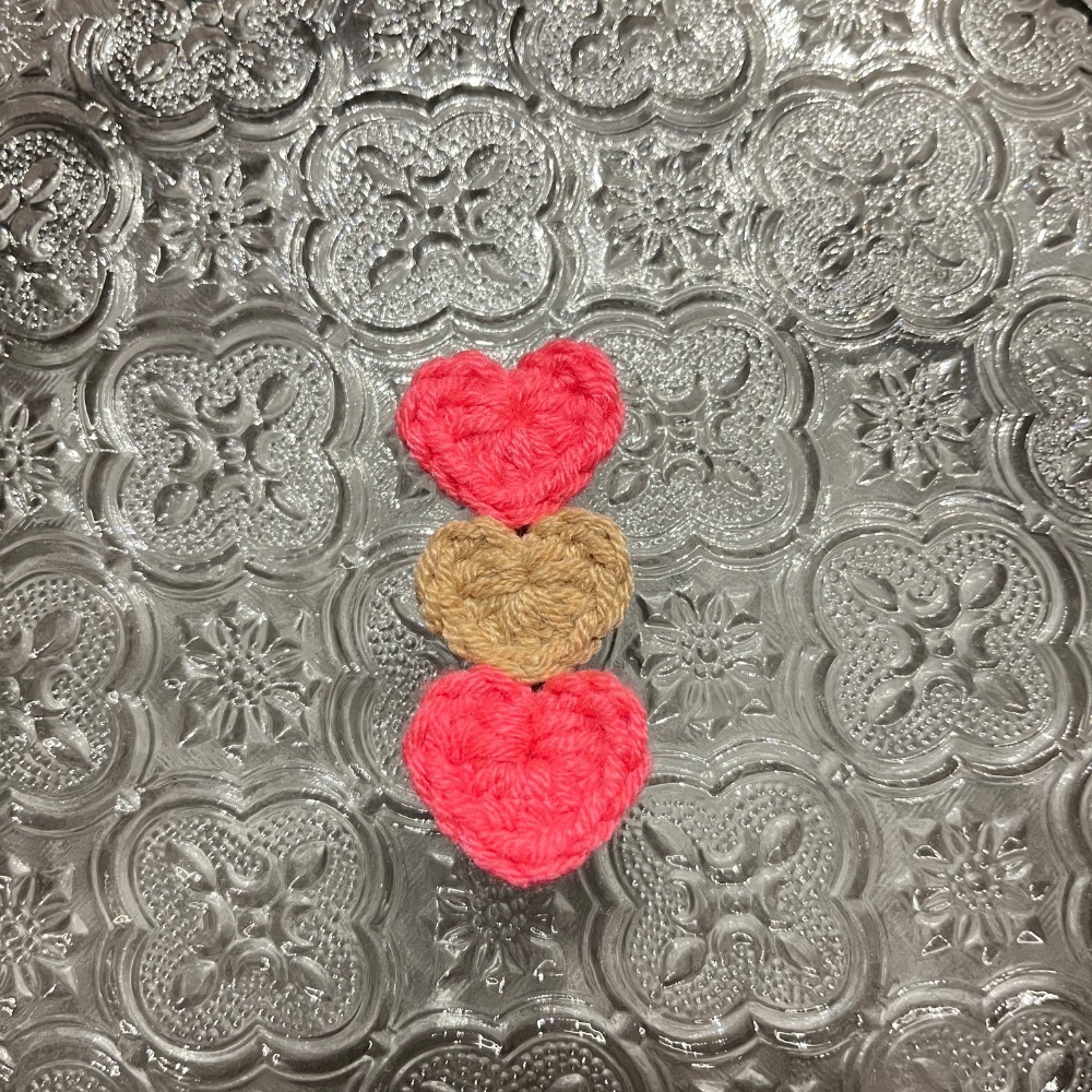 Jenny′s good life手作毛線針織愛心髮夾 邊夾 髮飾-細節圖3