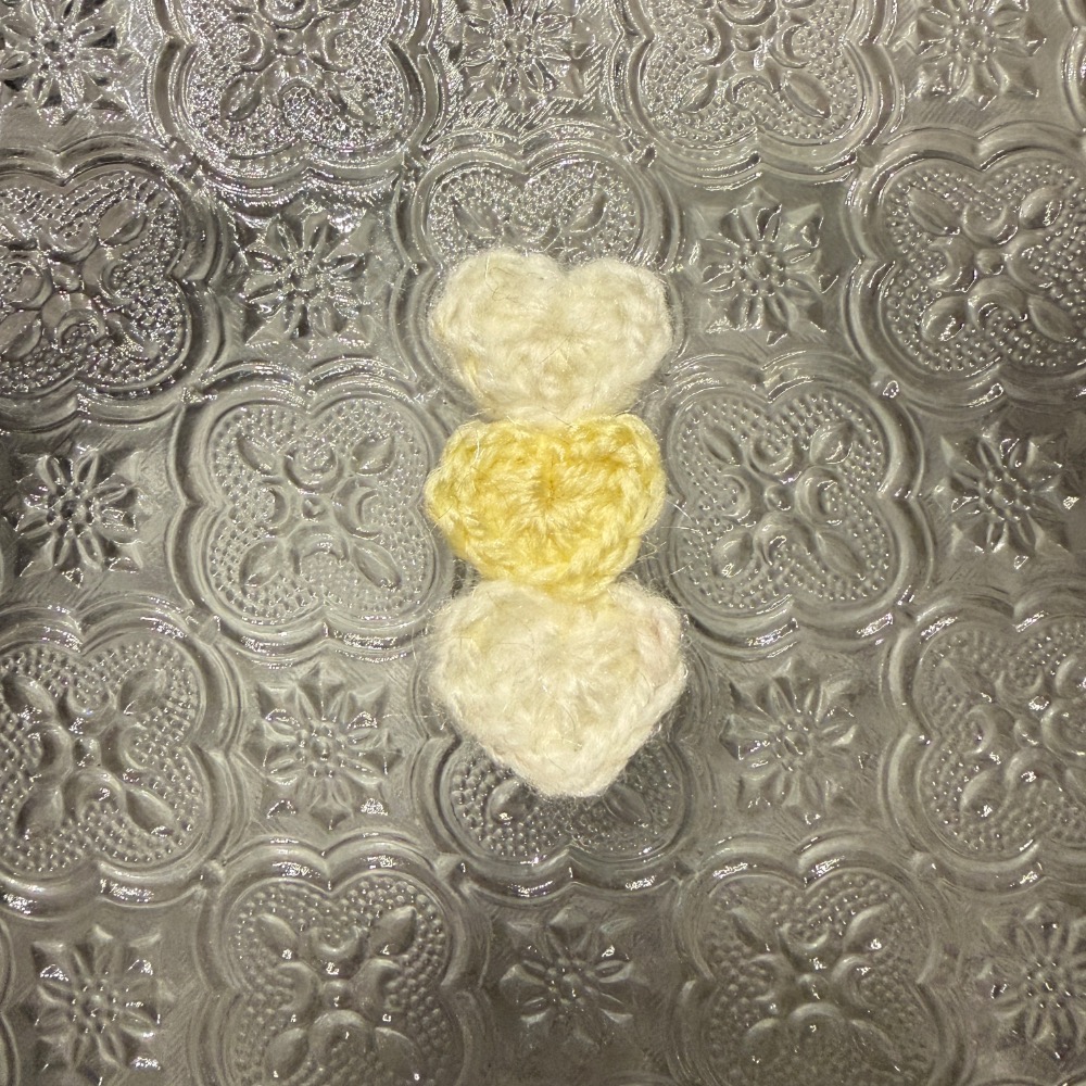 Jenny′s good life手作毛線針織愛心髮夾 邊夾 髮飾-規格圖7