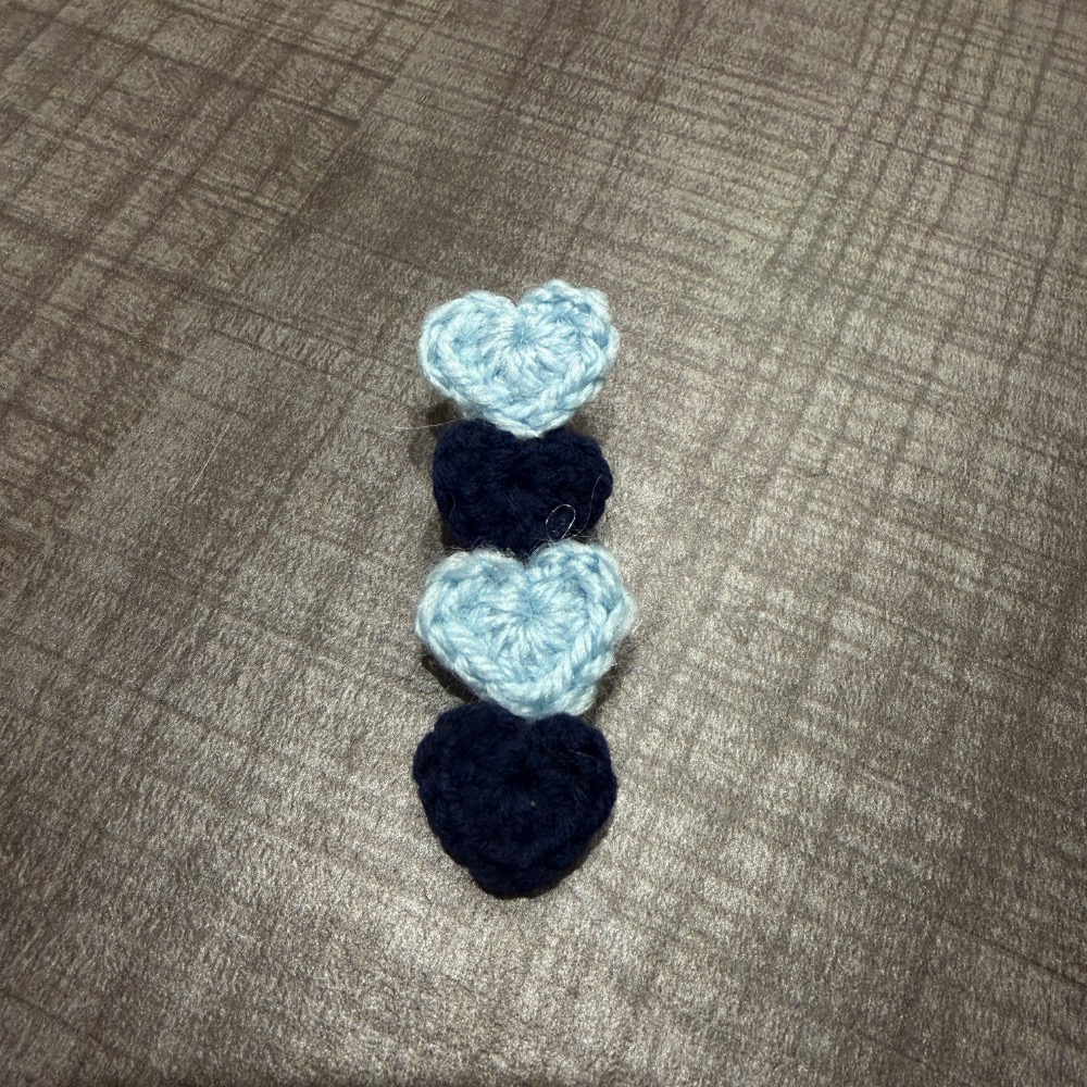 Jenny′s good life手作毛線針織愛心髮夾 邊夾 髮飾-規格圖8