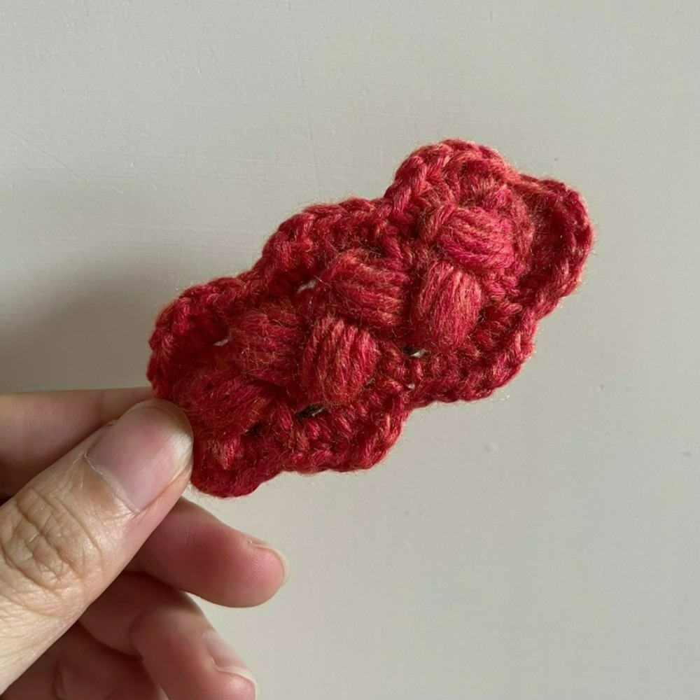 Jenny′s good life手作毛線針織編織紋髮夾-細節圖4