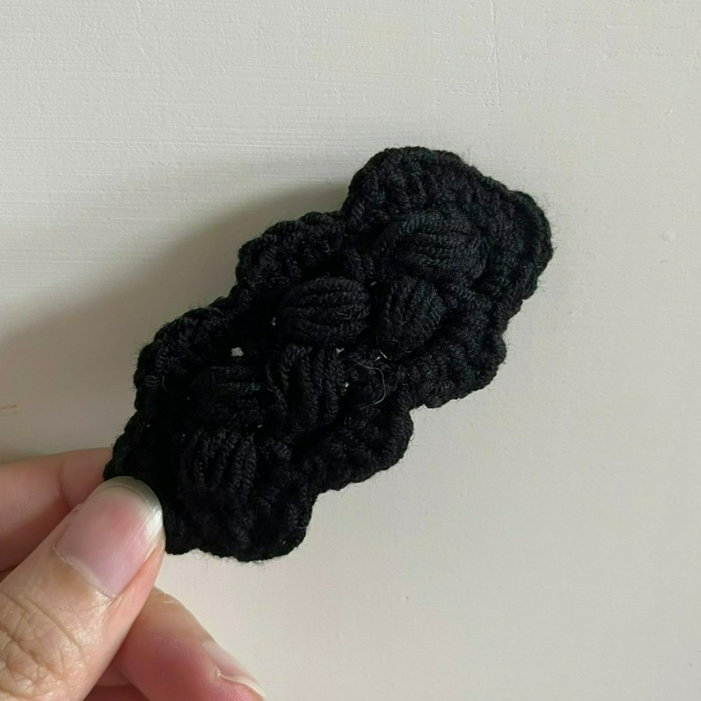 Jenny′s good life手作毛線針織編織紋髮夾-細節圖5