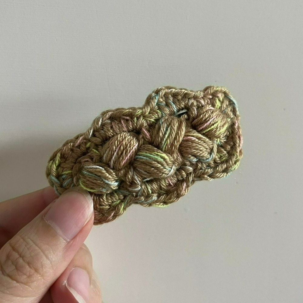 Jenny′s good life手作毛線針織編織紋髮夾-細節圖7
