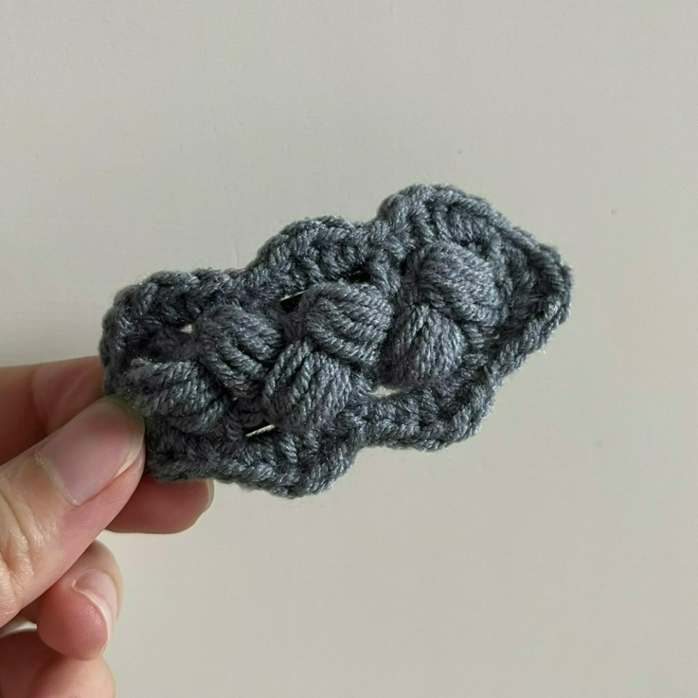 Jenny′s good life手作毛線針織編織紋髮夾-細節圖8