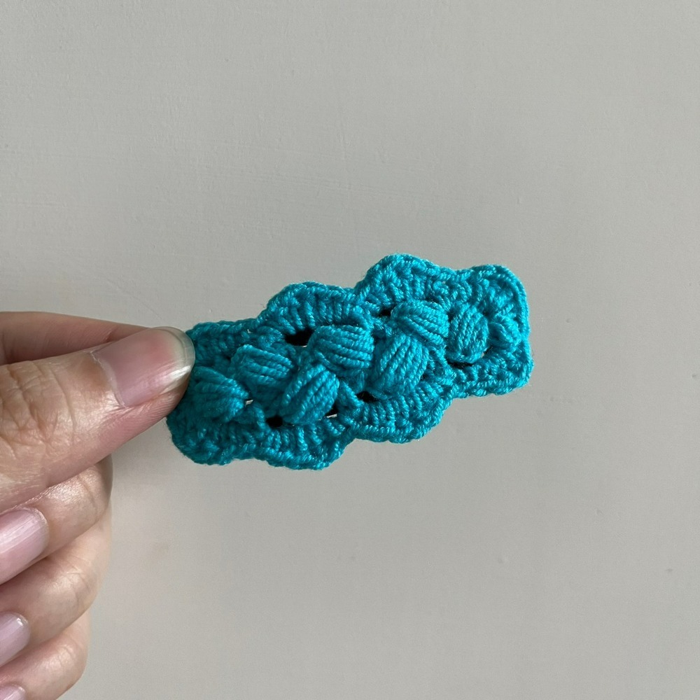 Jenny′s good life手作毛線針織編織紋髮夾-規格圖9