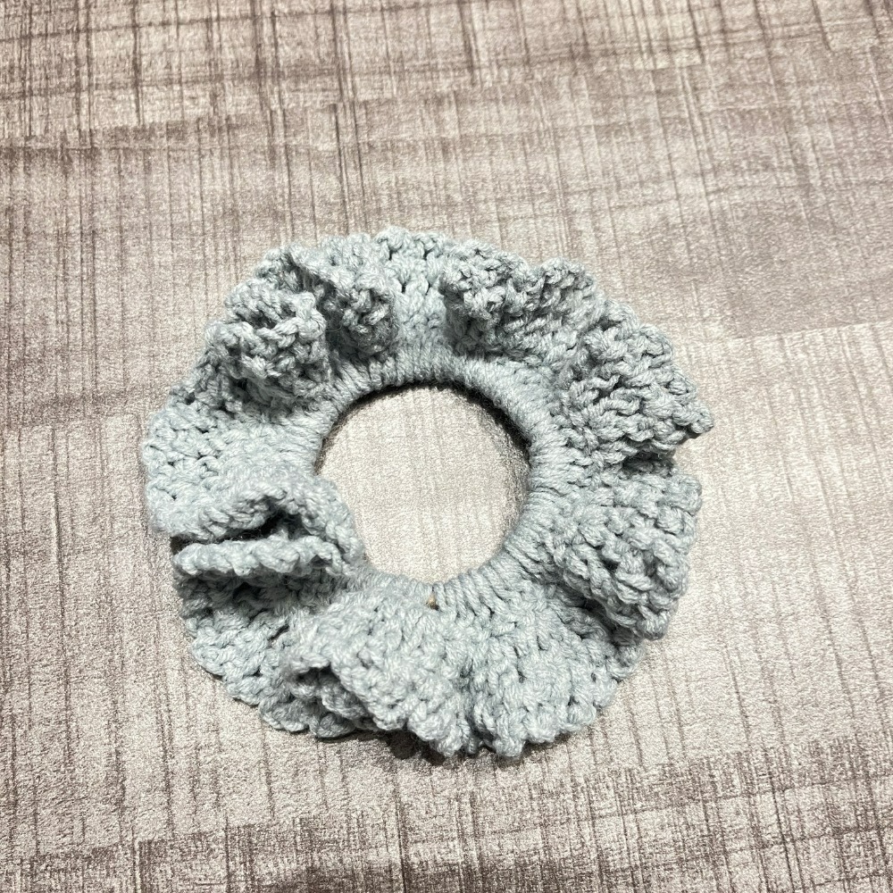 Jenny′s good life手作毛線針織花邊髮圈/大腸圈/髮飾-細節圖4