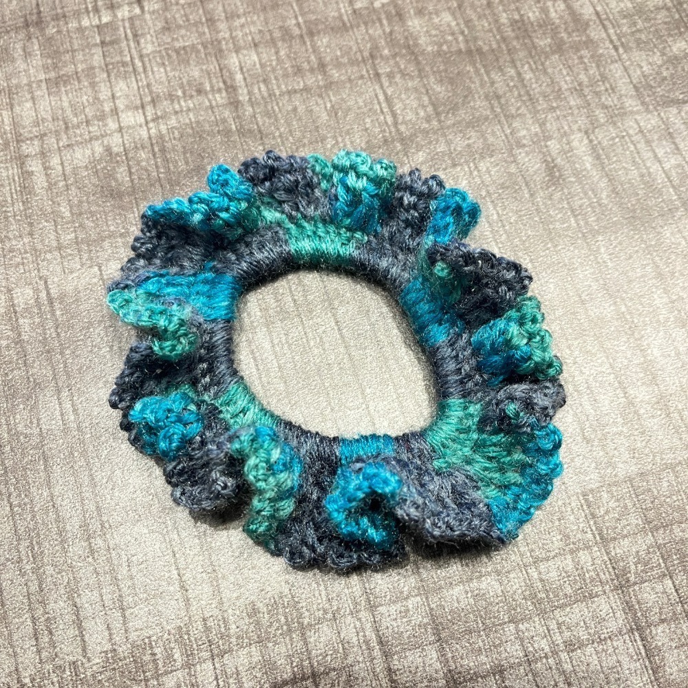 Jenny′s good life手作毛線針織花邊髮圈/大腸圈/髮飾-細節圖6