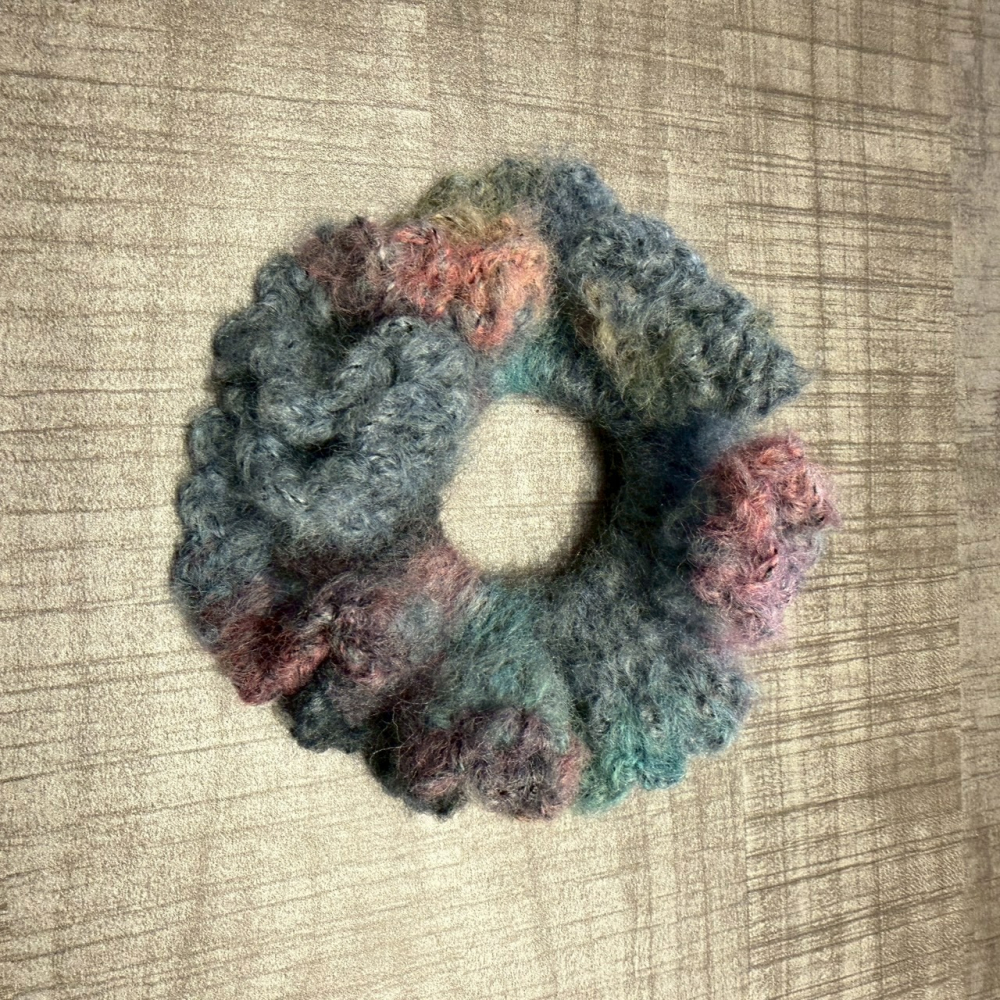 Jenny′s good life手作毛線針織花邊髮圈/大腸圈/髮飾-細節圖6