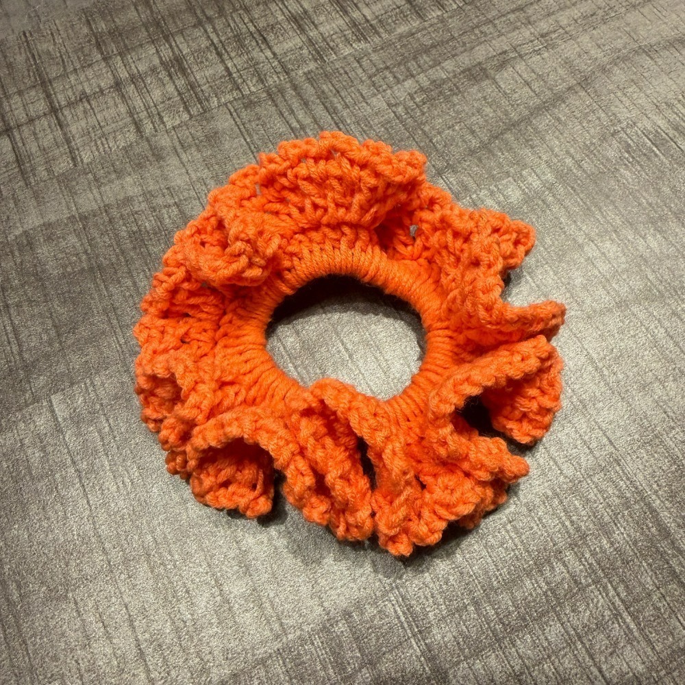 Jenny′s good life手作毛線針織花邊髮圈/大腸圈/髮飾-規格圖7