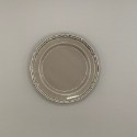 日本製11.3公分典雅美濃燒陶瓷盤子/點心盤/飾品盤 (復古灰)-規格圖1