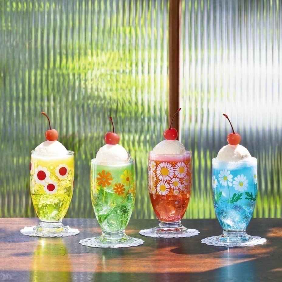 日本製石塚玻璃Ishizuka Glass透明玻璃杯/飲料杯 335ml (7種圖案)-細節圖9