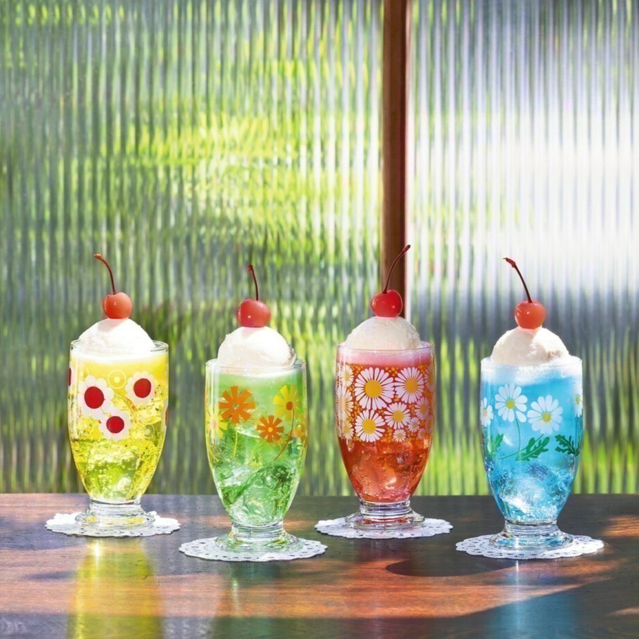 日本製石塚玻璃Ishizuka Glass透明玻璃杯/飲料杯 335ml (7種圖案)-細節圖6