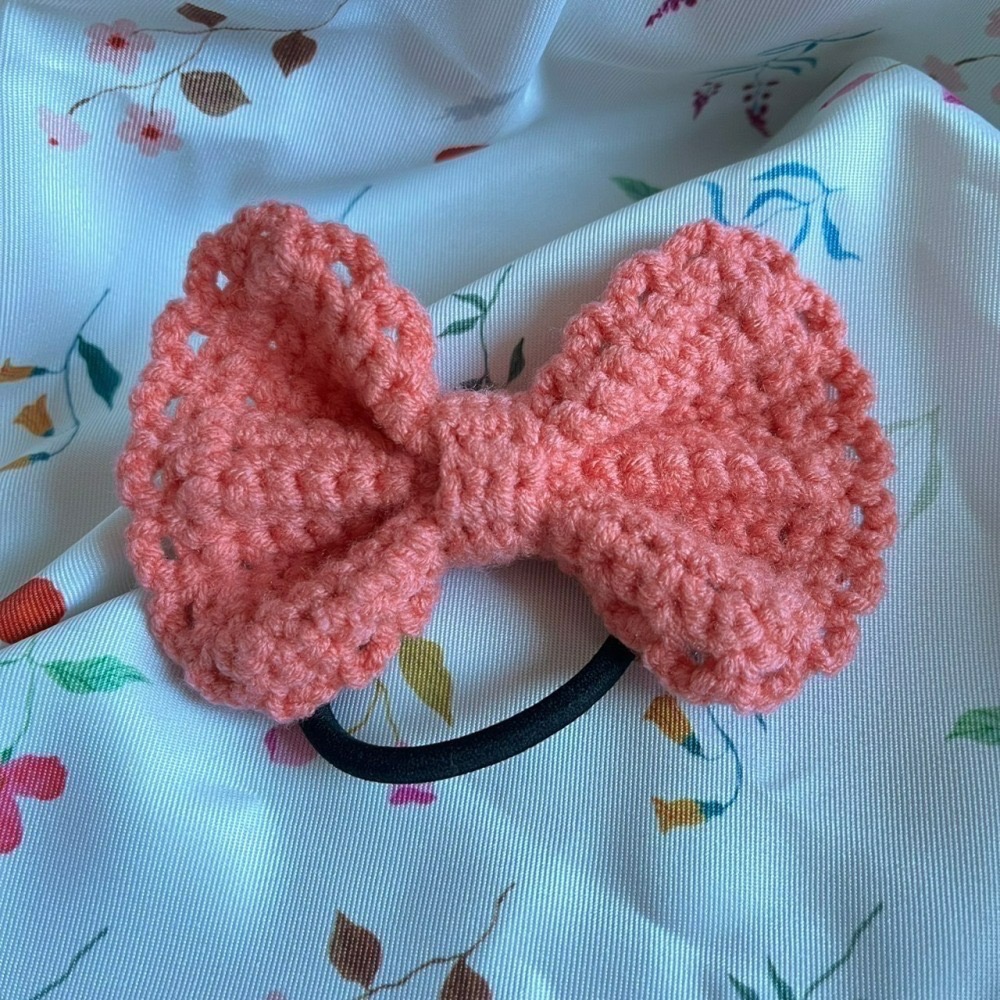 Jenny′s good life手作毛線針織蝴蝶結髮圈/髮飾-細節圖3