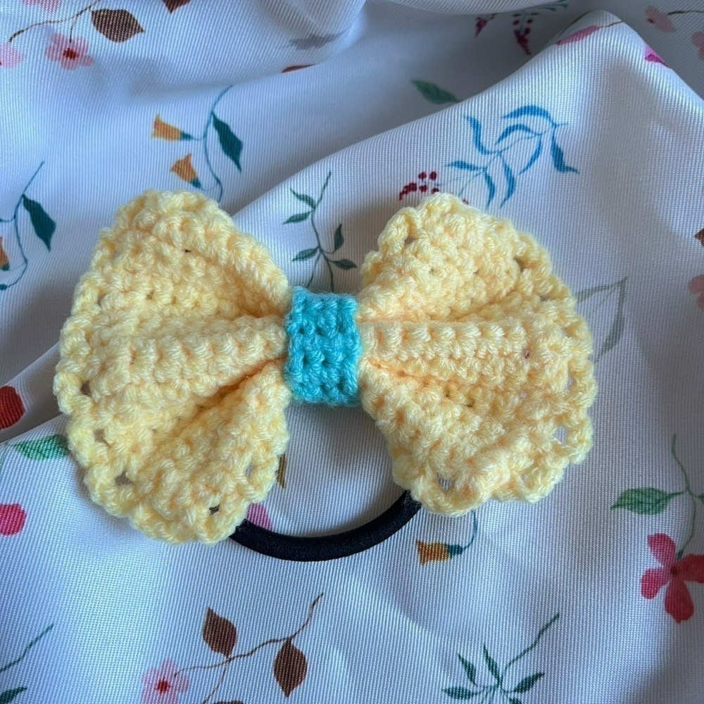 Jenny′s good life手作毛線針織蝴蝶結髮圈/髮飾-細節圖4