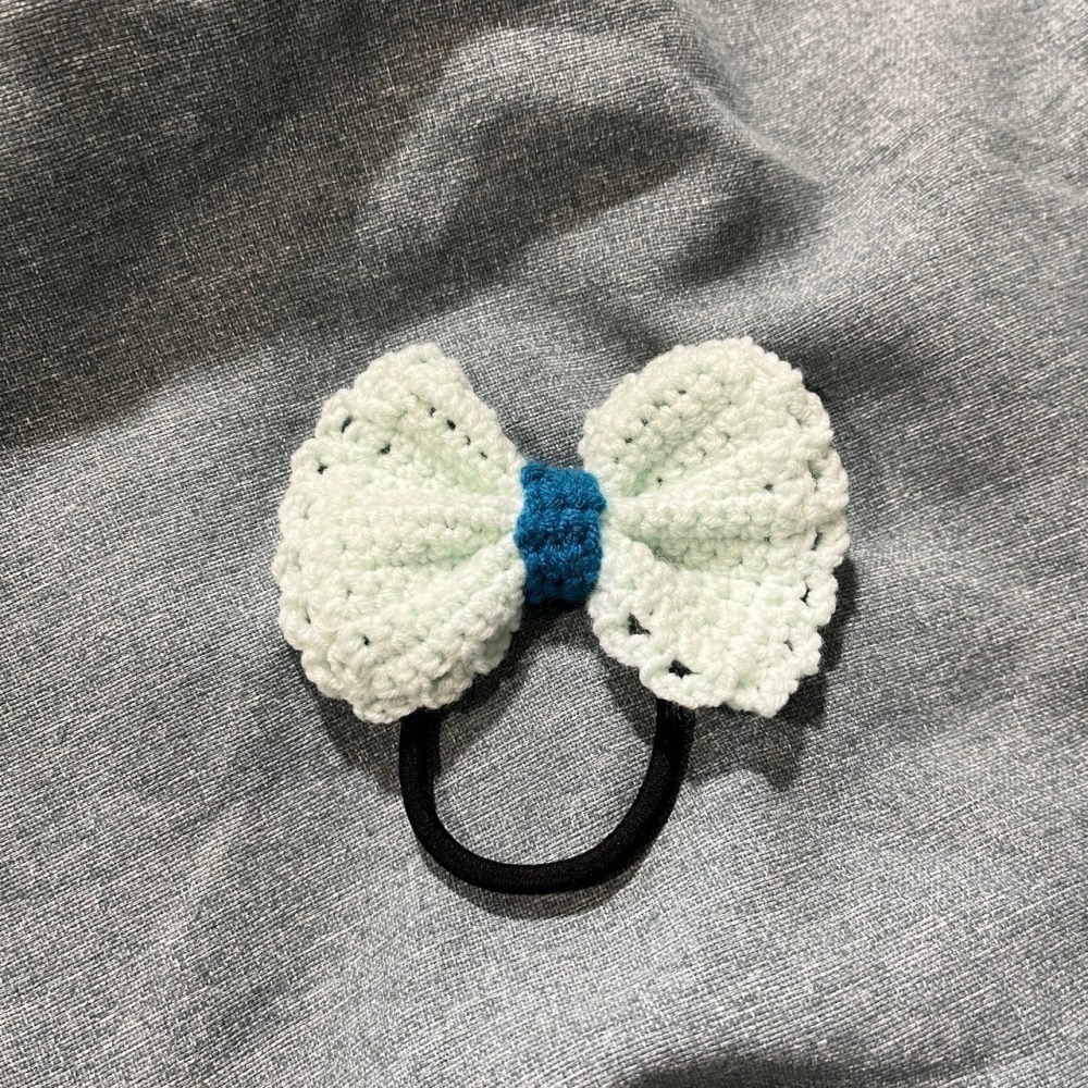 Jenny′s good life手作毛線針織蝴蝶結髮圈/髮飾-細節圖6