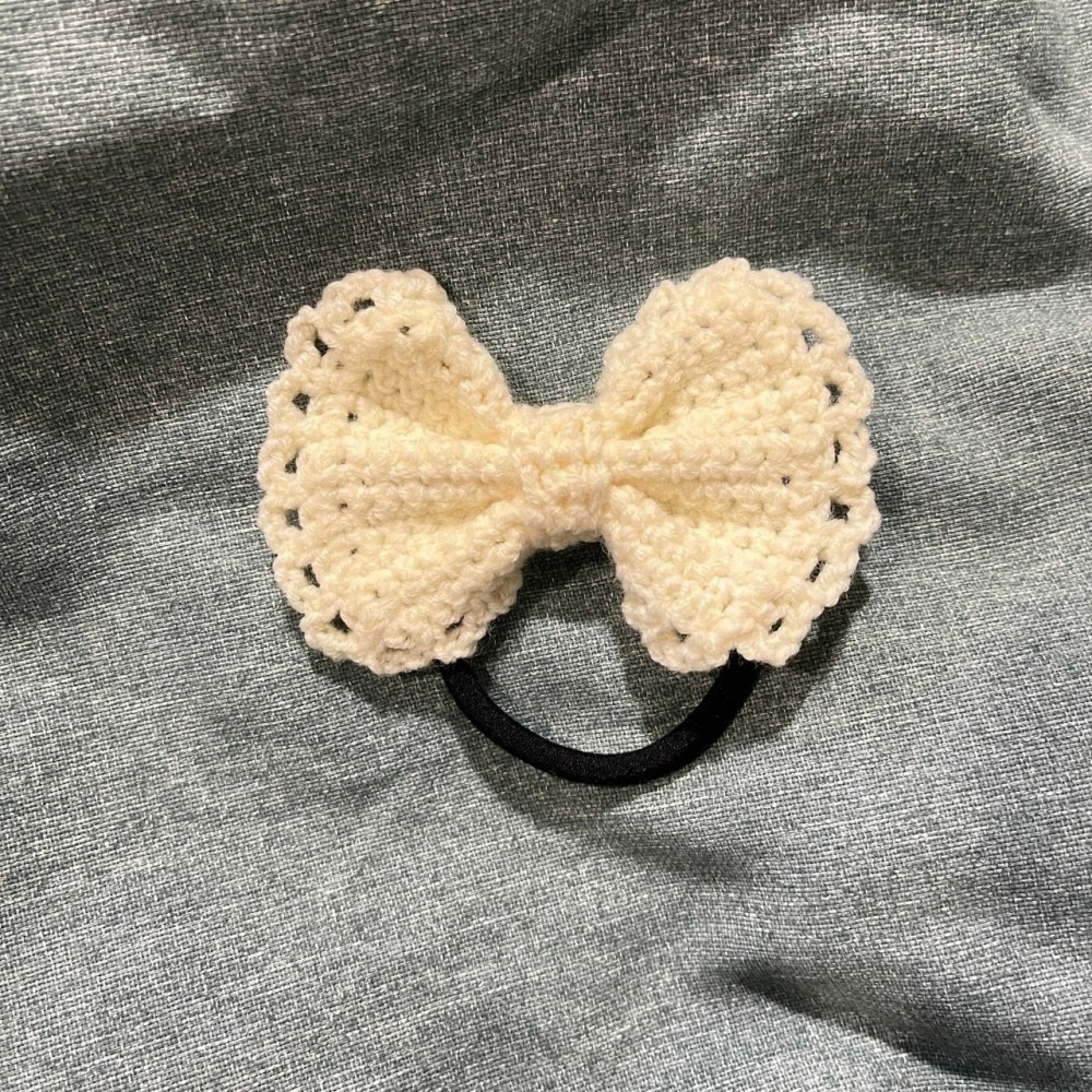Jenny′s good life手作毛線針織蝴蝶結髮圈/髮飾-細節圖8