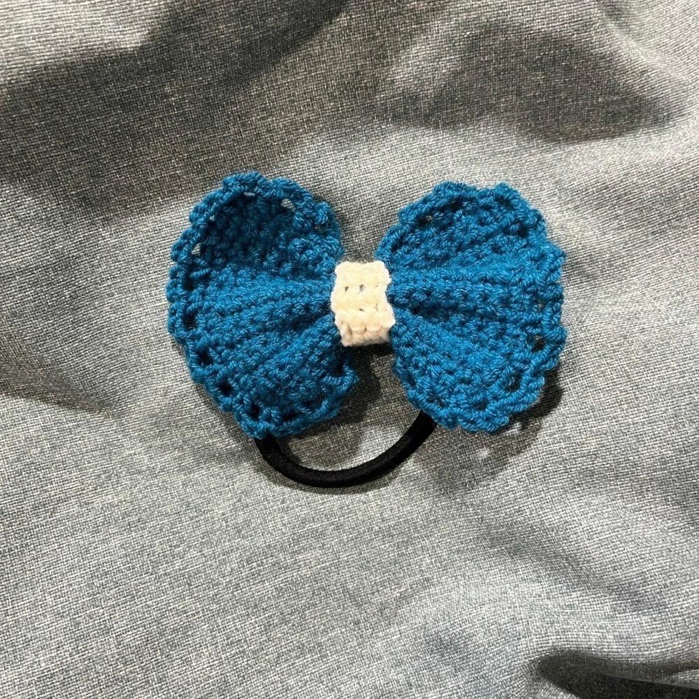 Jenny′s good life手作毛線針織蝴蝶結髮圈/髮飾-細節圖9