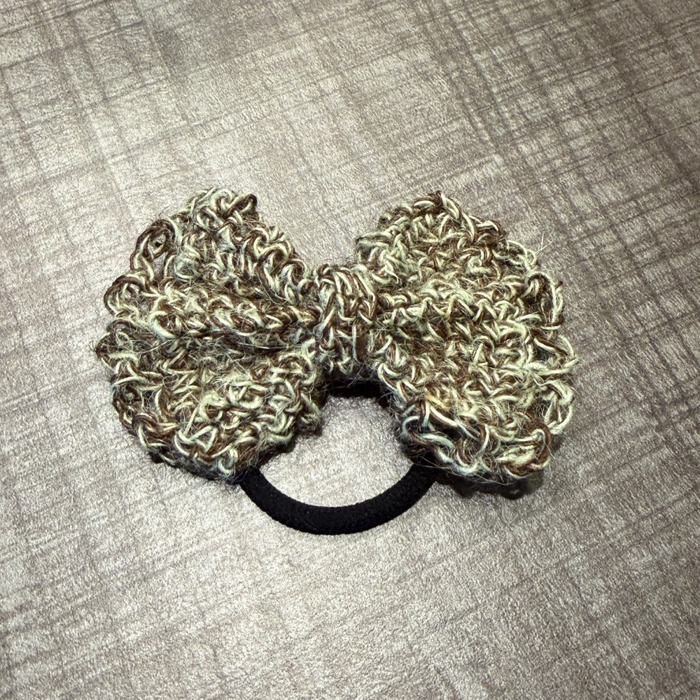 Jenny′s good life手作毛線針織大蝴蝶結髮圈/髮飾-細節圖10