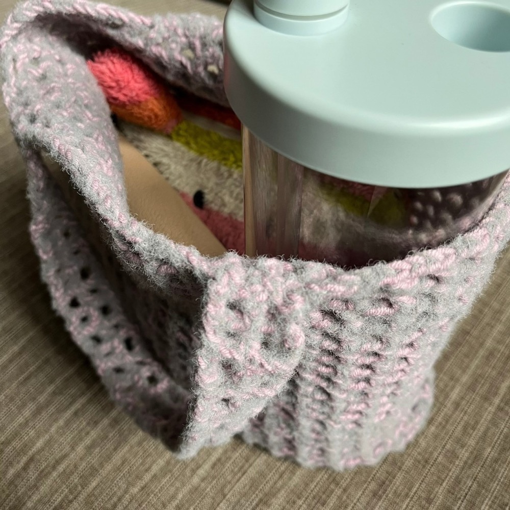 Jenny′s good life手作毛線針織鬆餅格子手提包/小包包-細節圖4