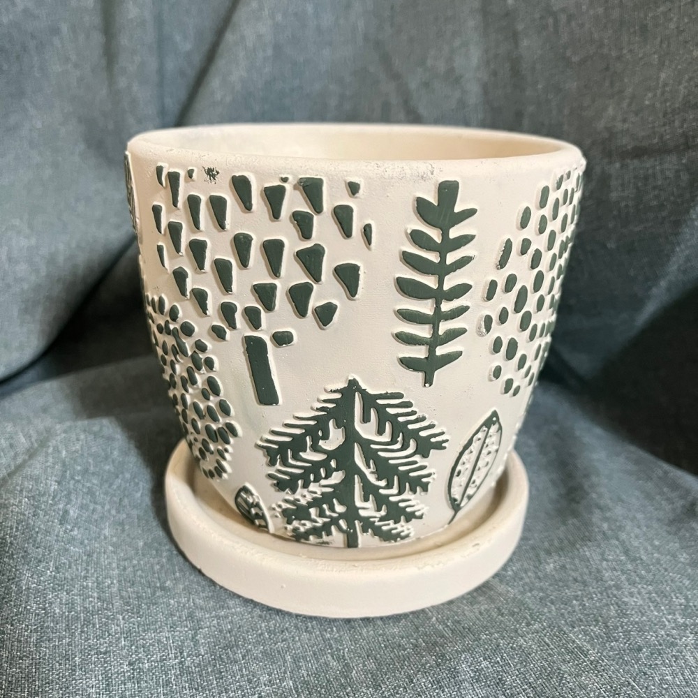 北歐風樹葉圖騰盆器/花器-細節圖3