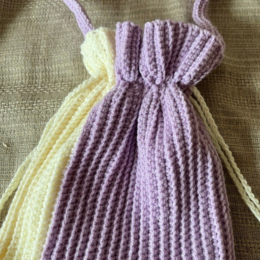 Jenny′s good life手作毛線針織手提束口袋/手提袋/手拎包-細節圖4