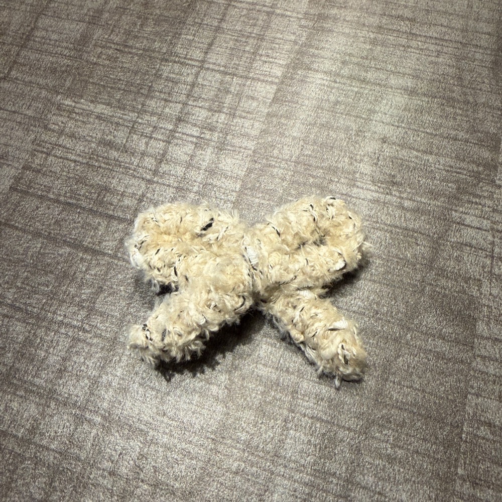 Jenny′s good life手作毛線針織蝴蝶結線條髮夾 髮飾 飾品-細節圖2