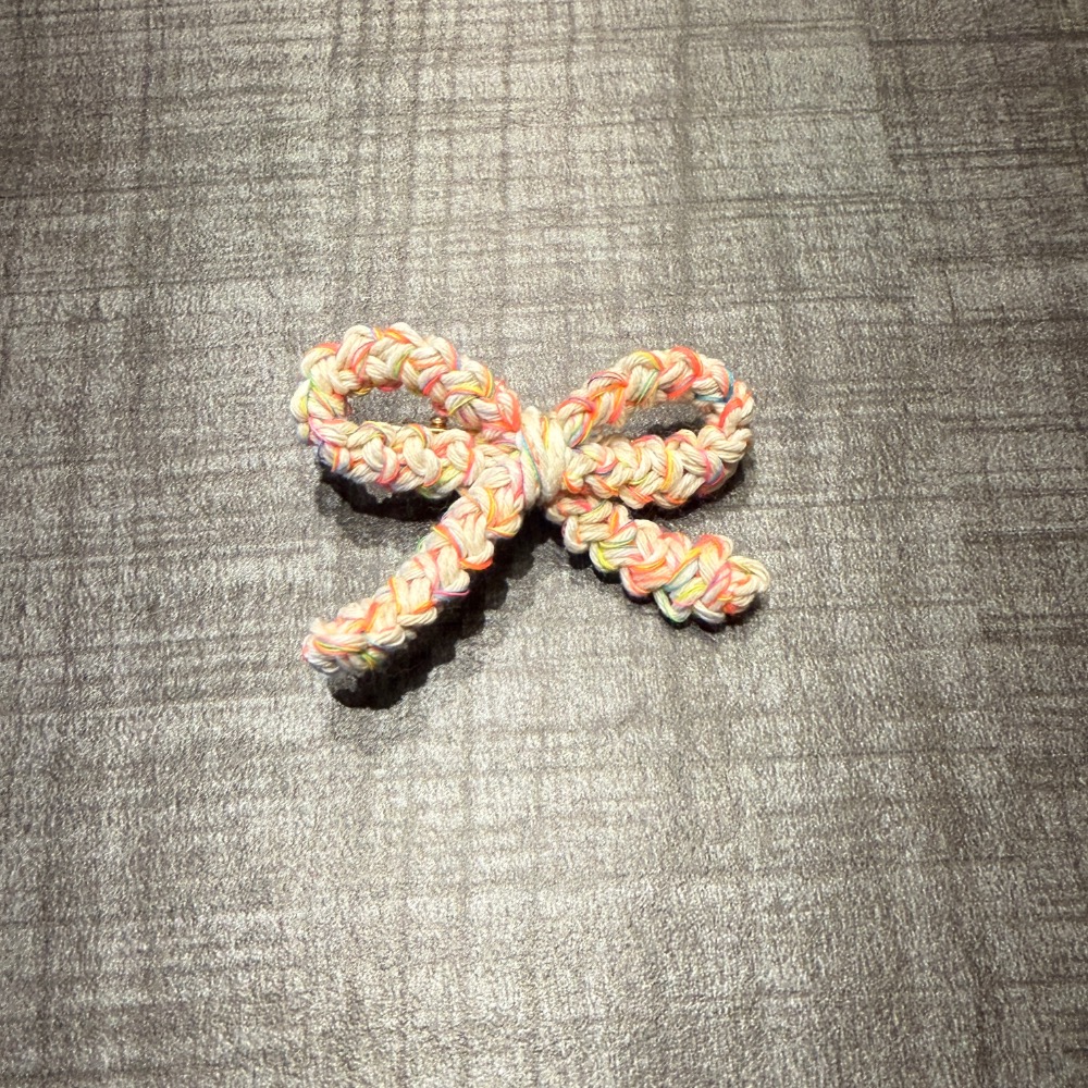 Jenny′s good life手作毛線針織蝴蝶結線條髮夾 髮飾 飾品-細節圖6