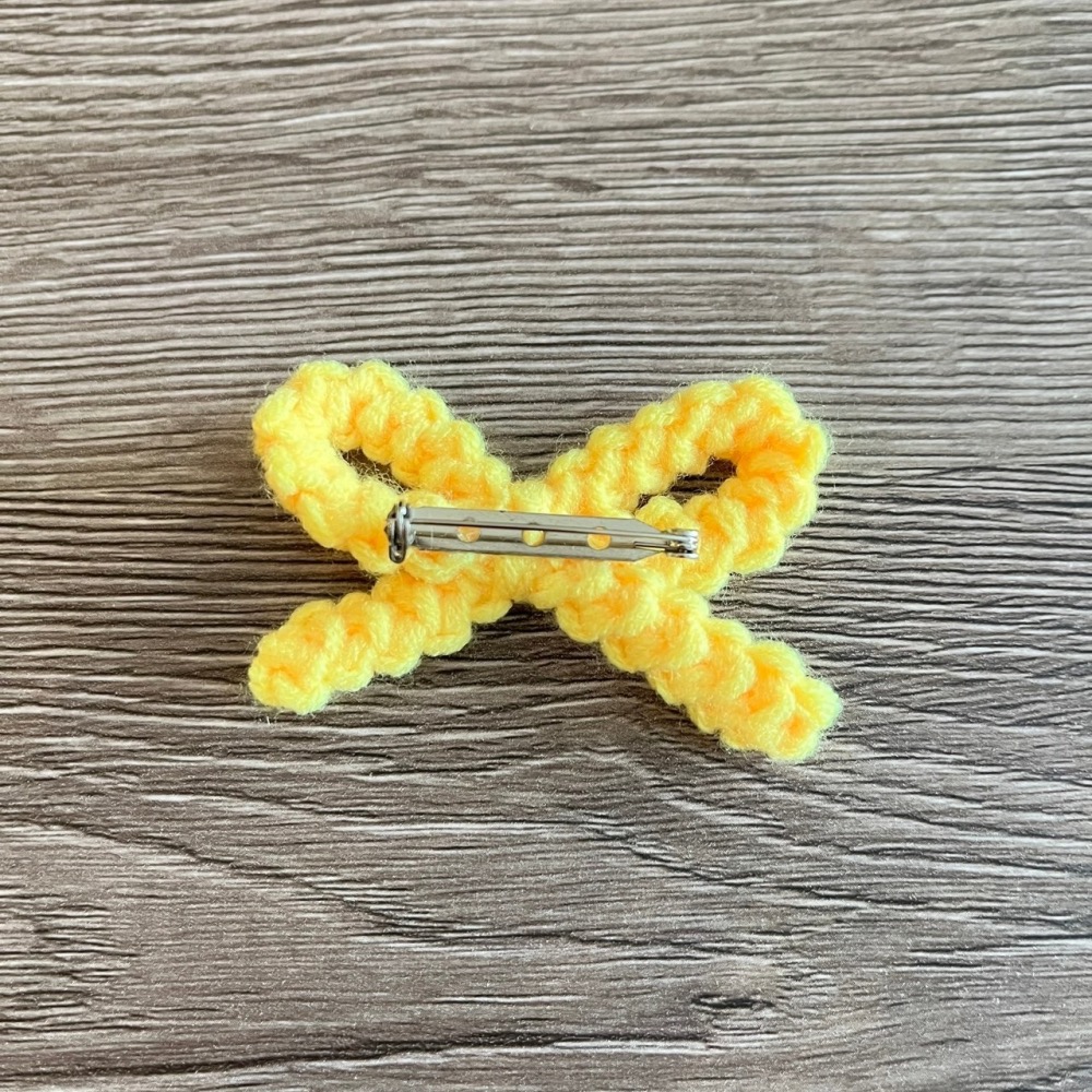Jenny′s good life手作毛線針織線條蝴蝶結裝飾別針-細節圖5