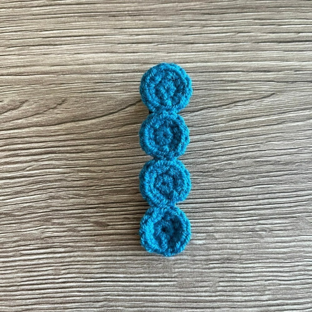 Jenny′s good life手作毛線針髮夾/髮飾/邊夾 - 圓圓糰子-細節圖2