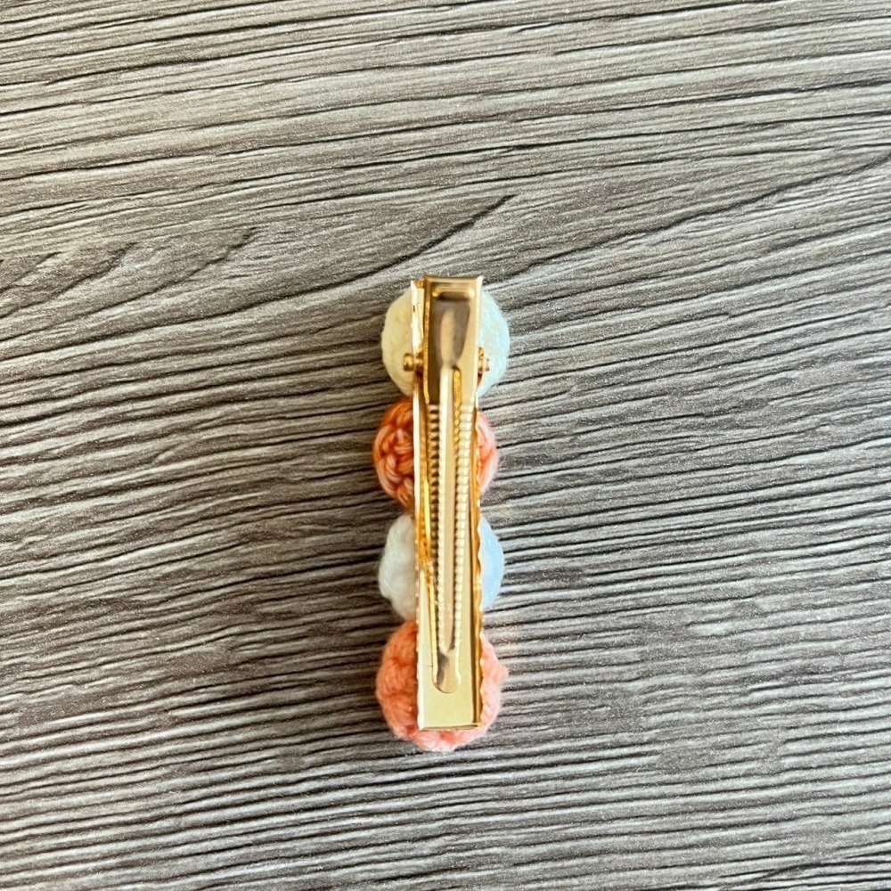 Jenny′s good life手作毛線針髮夾/髮飾/邊夾 - 圓圓糰子-細節圖4