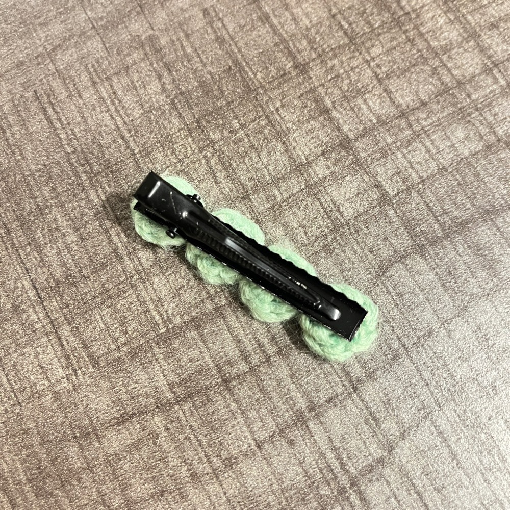 Jenny′s good life手作毛線針髮夾/髮飾/邊夾 - 圓圓糰子-細節圖8