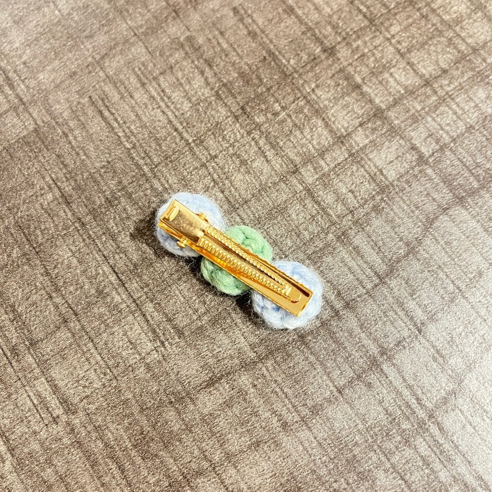 Jenny′s good life手作毛線針髮夾/髮飾/邊夾 - 圓圓糰子-細節圖10