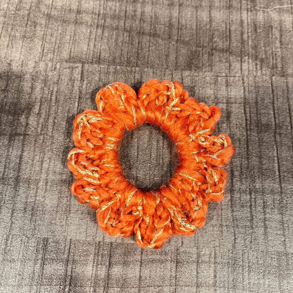 Jenny′s good life手作毛線針織髮圈/大腸圈/髮飾/小腸圈 - 波浪花瓣-細節圖6