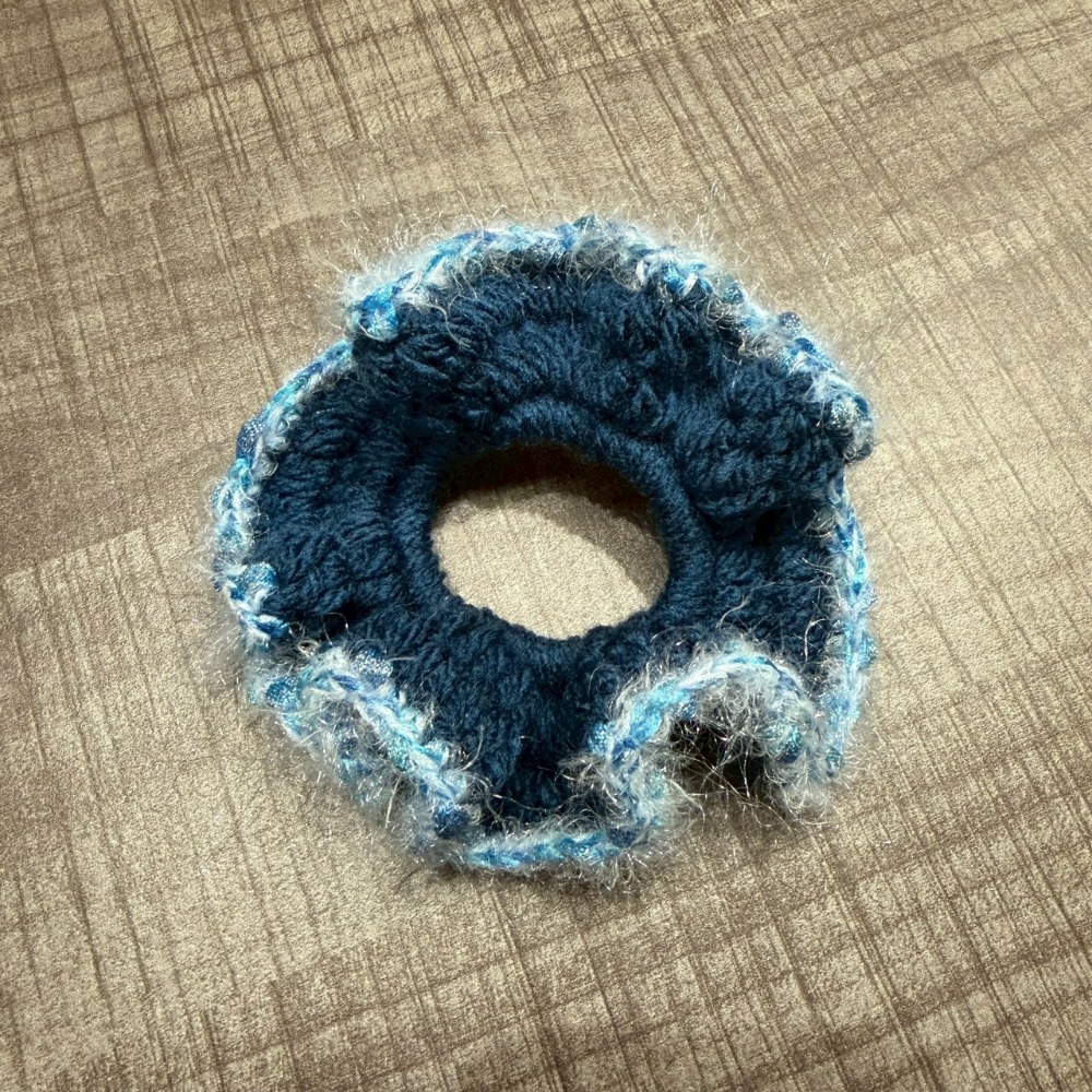 Jenny′s good life手作毛線針織經典浪漫雙色髮圈/大腸圈/髮飾-規格圖6