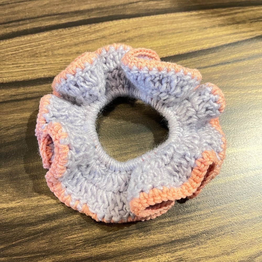 Jenny′s good life手作毛線針織經典浪漫雙色髮圈/大腸圈/髮飾-規格圖9