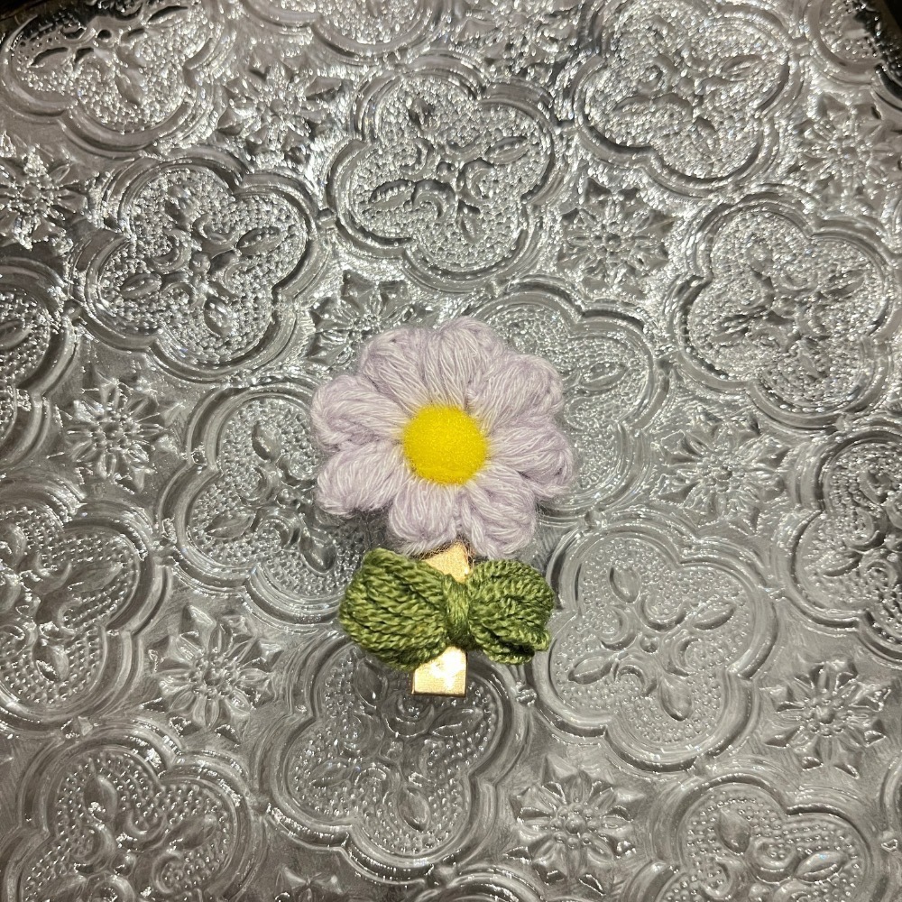 Jenny’s good life 手作針織毛線 一支小花髮夾/髮飾-規格圖11