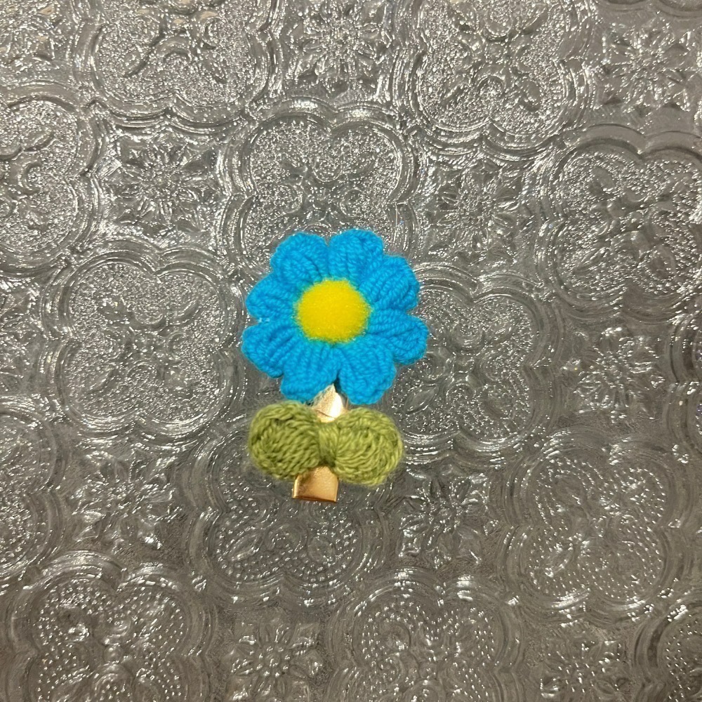 Jenny’s good life 手作針織毛線 一支小花髮夾/髮飾-規格圖11