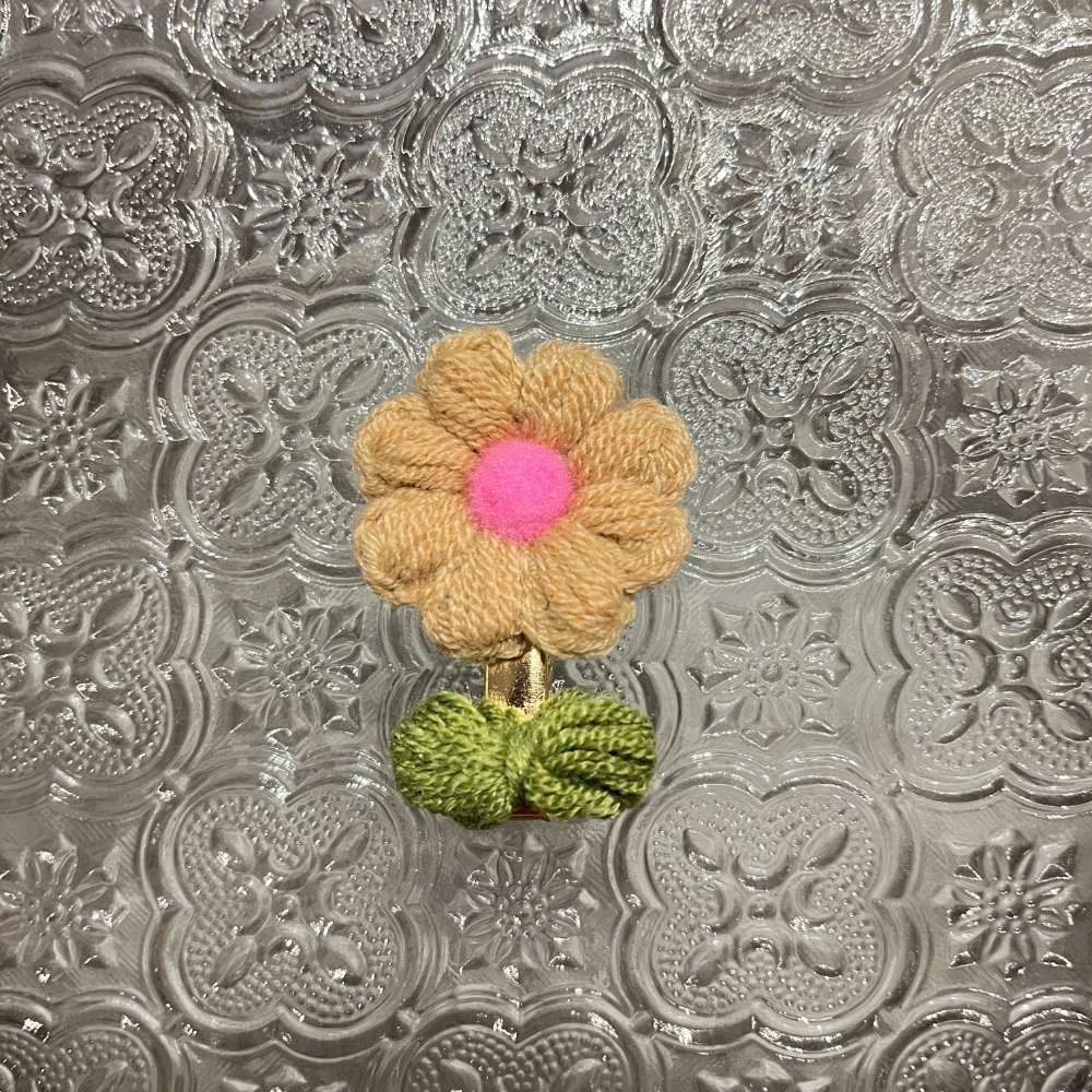 Jenny’s good life 手作針織毛線 一支小花髮夾/髮飾-規格圖11