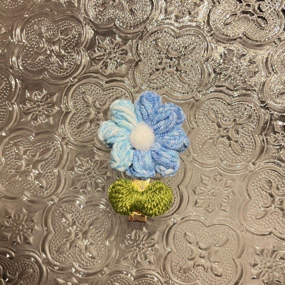 Jenny’s good life 手作針織毛線 一支小花髮夾/髮飾-規格圖11