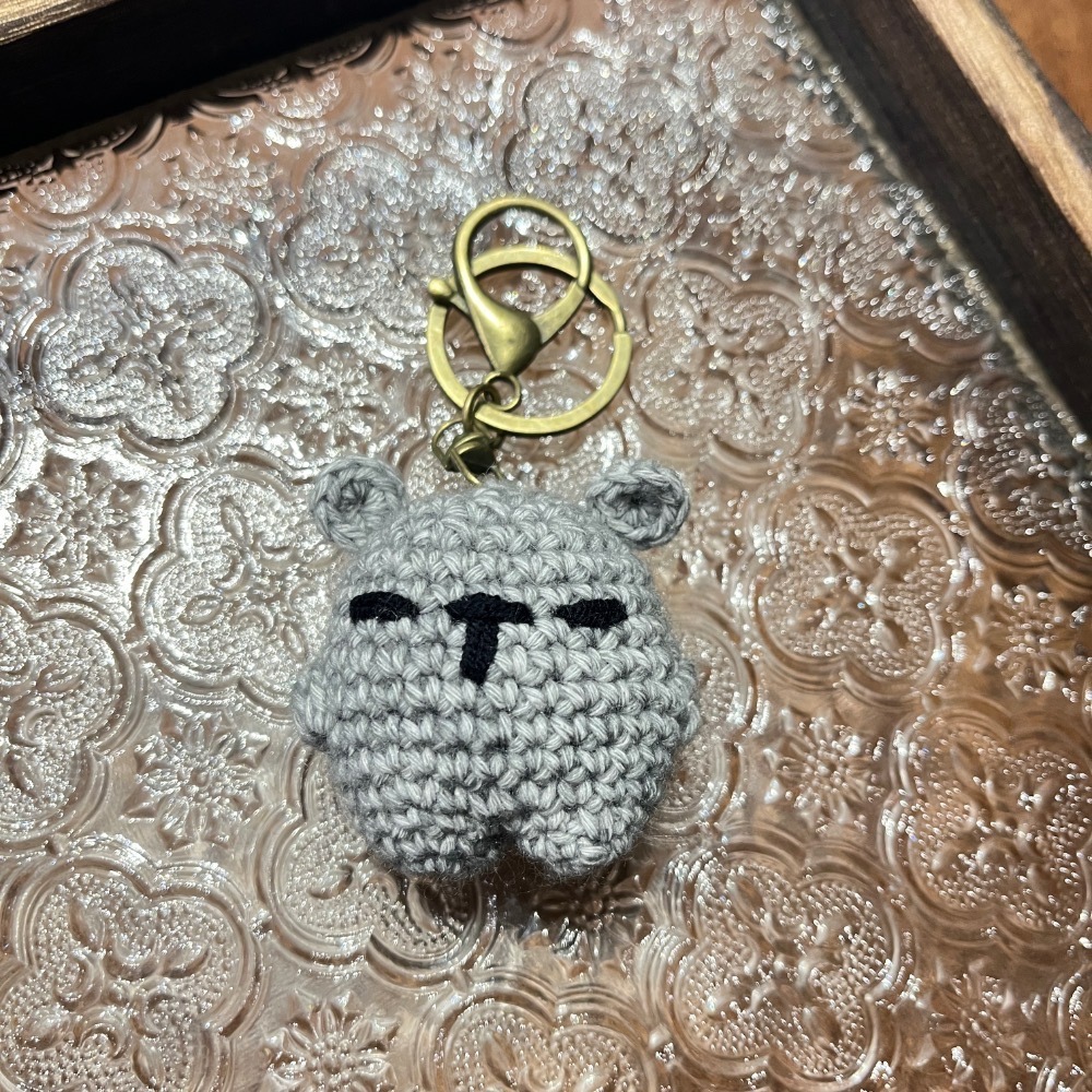 Jenny’s good life 手作毛線厭世小熊掛飾 鑰匙圈 吊飾-規格圖7