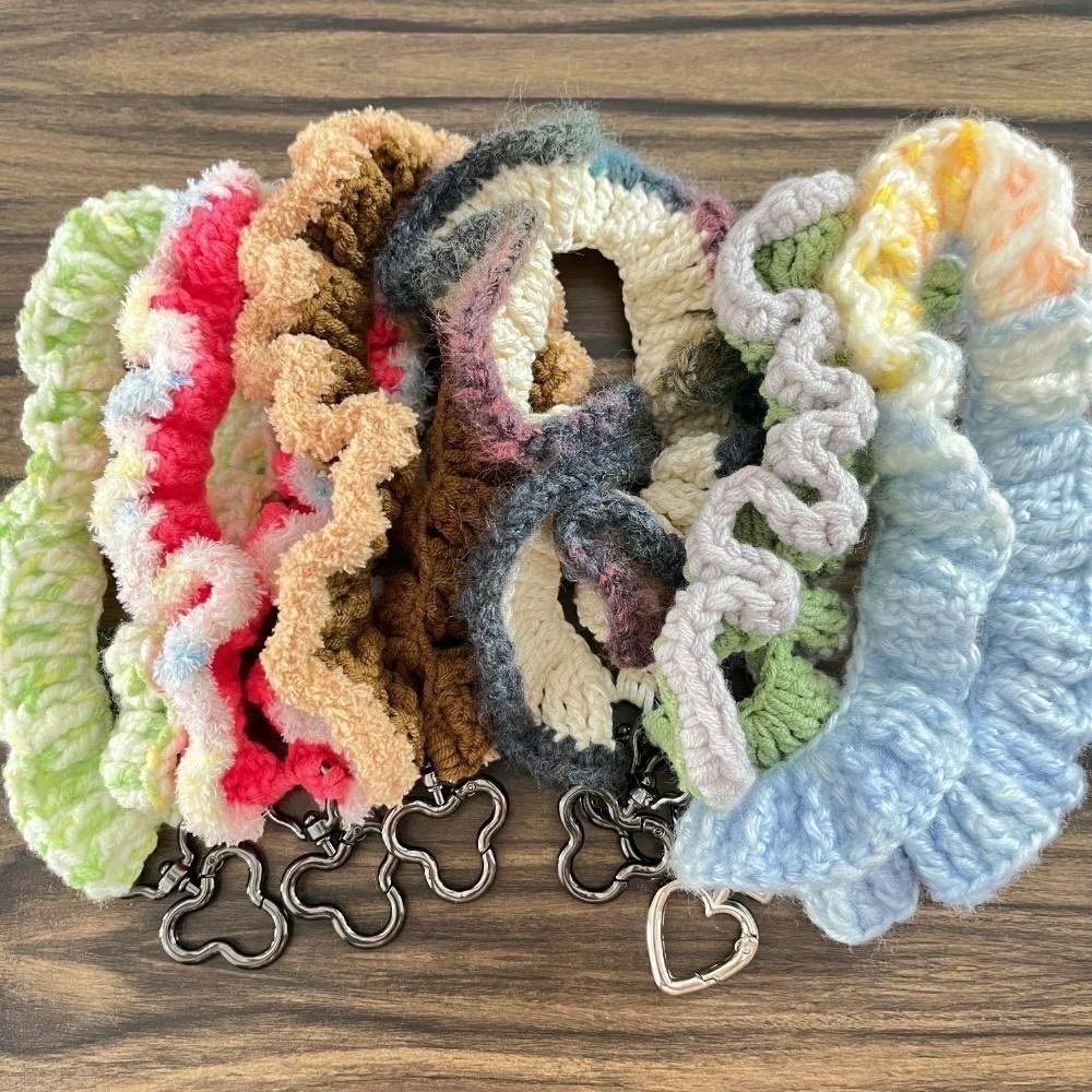 Jenny’s good life 手作毛線波浪捲捲手機掛繩 手機手腕繩 手機繩-細節圖2