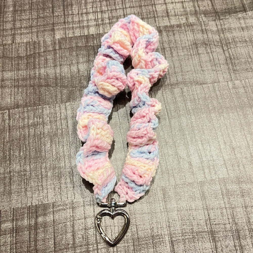 Jenny’s good life 手作毛線波浪捲捲手機掛繩 手機手腕繩 手機繩-細節圖6