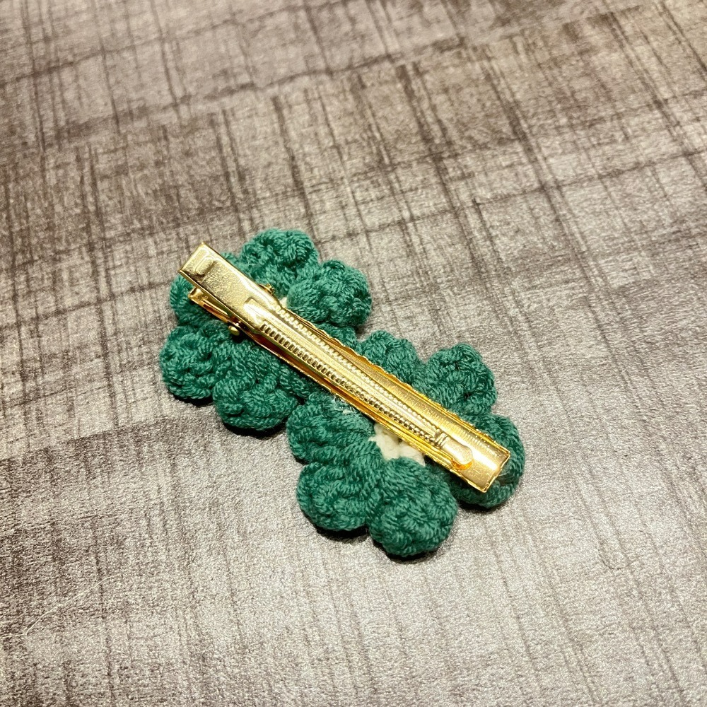 Jenny’s good life 手作毛線兩朵小花髮夾-細節圖7