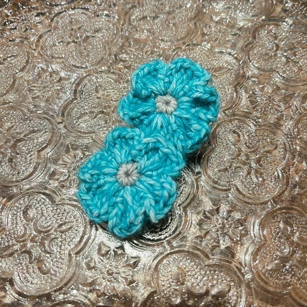 Jenny’s good life 手作毛線兩朵小花髮夾-規格圖8