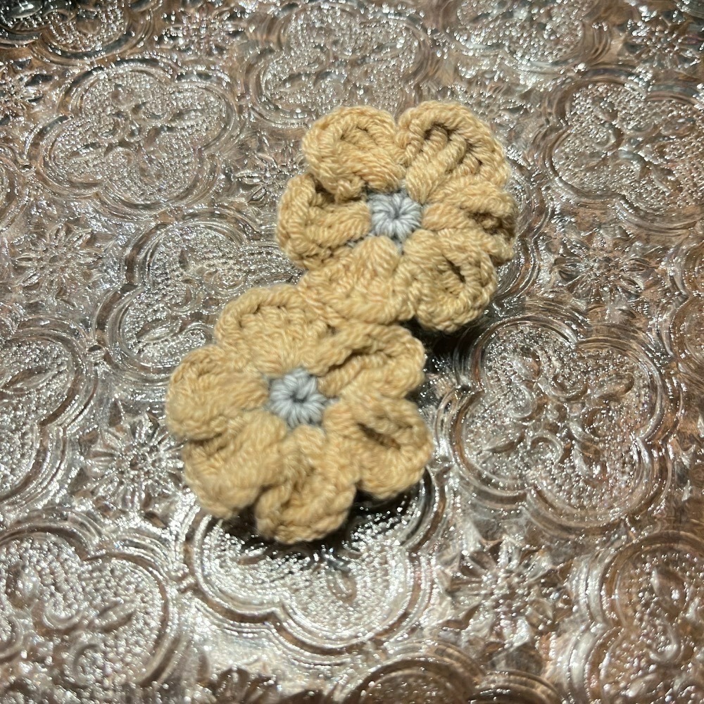 Jenny’s good life 手作毛線兩朵小花髮夾-規格圖8