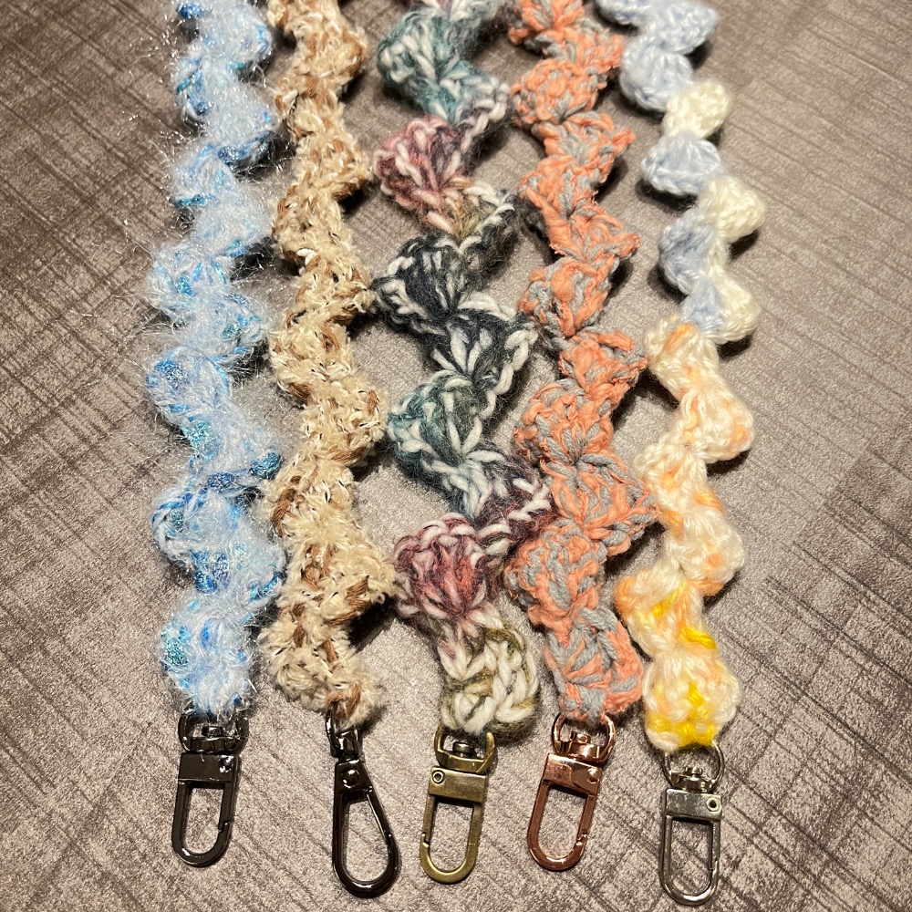 Jenny’s good life 手作毛線波浪符號手機背帶 手機掛繩-細節圖10