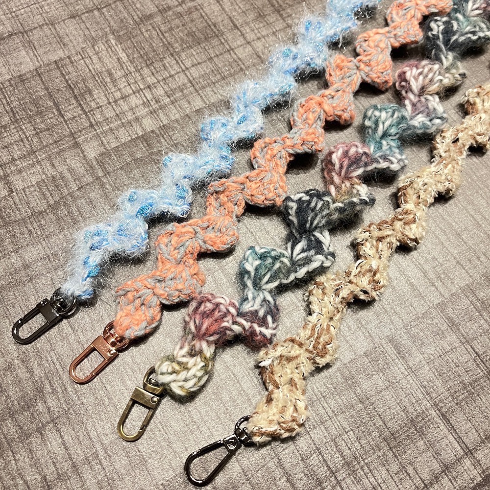 Jenny’s good life 手作毛線波浪符號手機背帶 手機掛繩-細節圖9