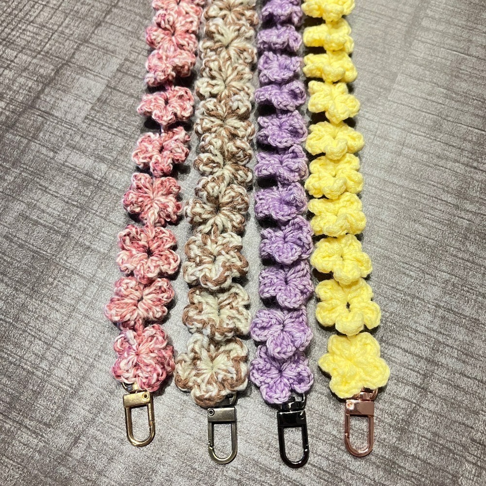 Jenny’s good life 手作小花串手機背帶 手機掛繩 小包包背帶-細節圖3