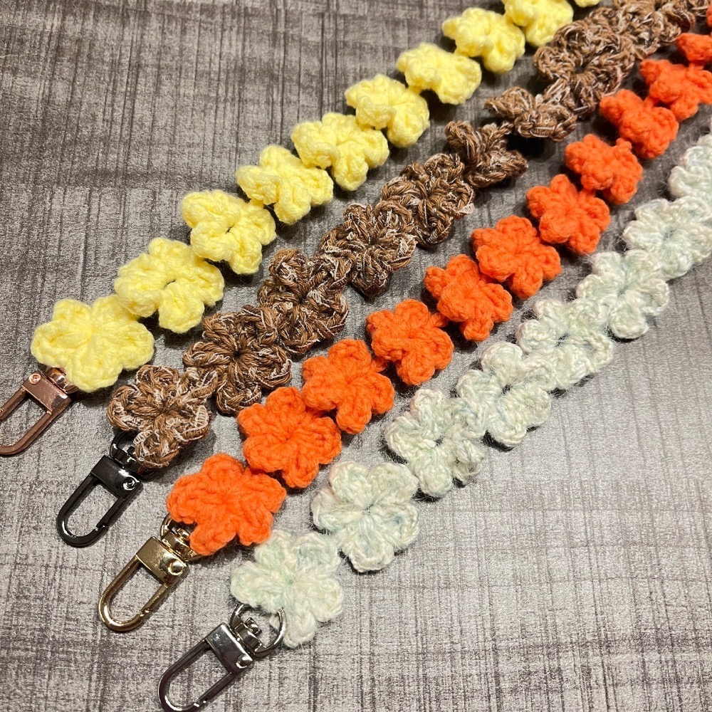 Jenny’s good life 手作小花串手機背帶 手機掛繩 小包包背帶-細節圖2