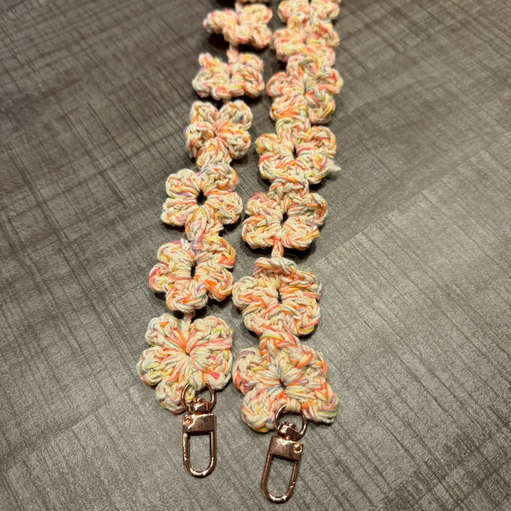 Jenny’s good life 手作小花串手機背帶 手機掛繩 小包包背帶-細節圖6